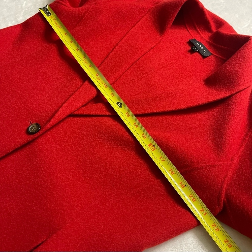 Talbots / Red Wool Jacket / Single Button / Women… - image 10